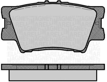 Тормозные колодки дисковые, комплект MAGNETI MARELLI 363916060633