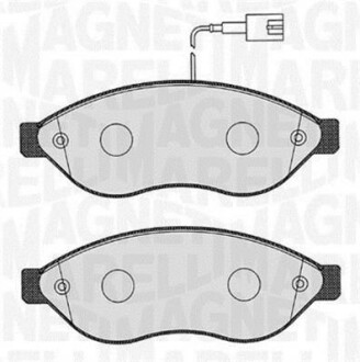 Тормозные колодки дисковые, комплект MAGNETI MARELLI 363916060642