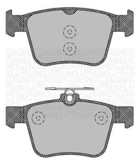 Тормозные колодки дисковые, комплект MAGNETI MARELLI 363916060713