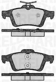 Тормозные колодки дисковые, комплект MAGNETI MARELLI 363916060796
