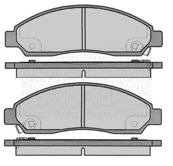 Тормозные колодки дисковые, комплект MAGNETI MARELLI 363916060802