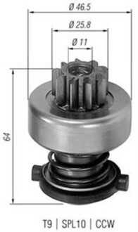 Бендикс стартера MAGNETI MARELLI 940113020113