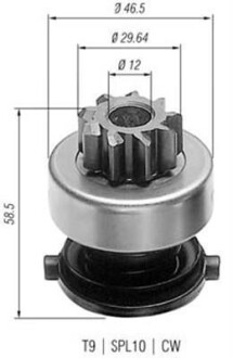 Бендикс стартера MAGNETI MARELLI 940113020136