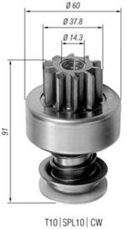 Бендикс стартера MAGNETI MARELLI 940113020153