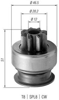 Бендикс стартера MAGNETI MARELLI 940113020176