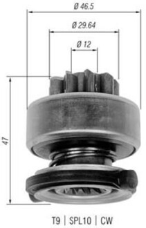 Бендикс стартера MAGNETI MARELLI 940113020335