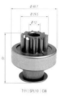 Бендикс стартера MAGNETI MARELLI 940113020450