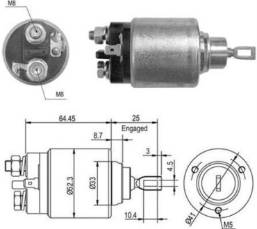 Реле стартера втягивающее MAGNETI MARELLI 940113050012