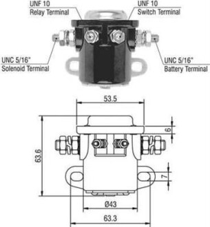 Реле стартера втягивающее MAGNETI MARELLI 940113050017