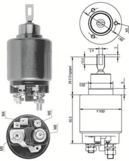 Реле стартера втягивающее MAGNETI MARELLI 940113050124