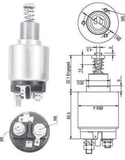 Реле стартера втягивающее MAGNETI MARELLI 940113050129