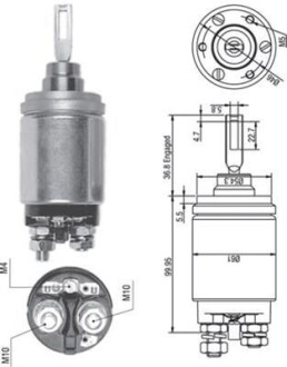 Реле стартера втягивающее MAGNETI MARELLI 940113050259