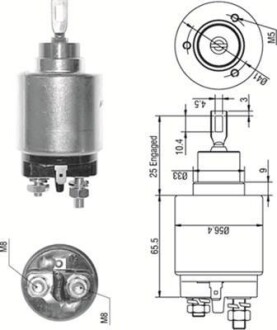 Реле стартера втягивающее MAGNETI MARELLI 940113050273