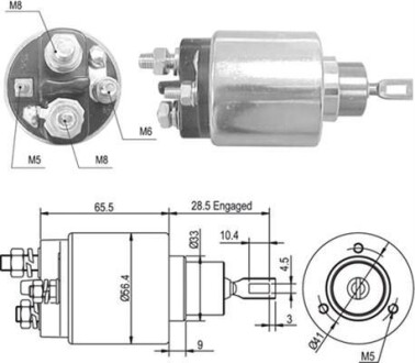 Реле стартера втягивающее MAGNETI MARELLI 940113050363