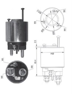 Реле стартера втягивающее MAGNETI MARELLI 940113050373