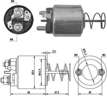 Реле стартера втягивающее MAGNETI MARELLI 940113050386