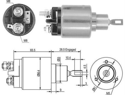 Реле стартера втягивающее MAGNETI MARELLI 940113050435