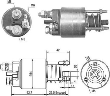 Реле стартера втягивающее MAGNETI MARELLI 940113050491