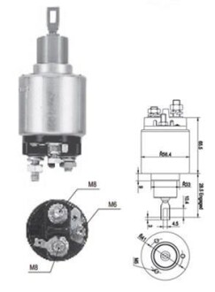 Реле стартера втягивающее MAGNETI MARELLI 940113050558