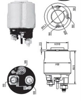 Реле стартера втягивающее MAGNETI MARELLI 940113050570