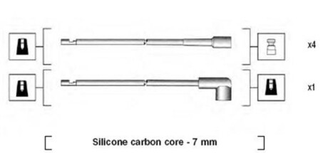 Провода высоковольтные, комплект MAGNETI MARELLI 941044110501