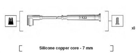 Провода высоковольтные, комплект MAGNETI MARELLI 941045270514