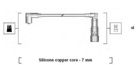 Провода высоковольтные, комплект MAGNETI MARELLI 941045300517