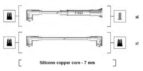 Провода высоковольтные, комплект MAGNETI MARELLI 941075040546