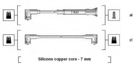 Провода высоковольтные, комплект MAGNETI MARELLI 941075270562