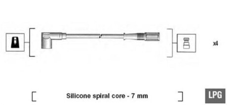 Провода высоковольтные, комплект MAGNETI MARELLI 941095130583