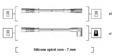 Провода высоковольтные, комплект MAGNETI MARELLI 941095470590