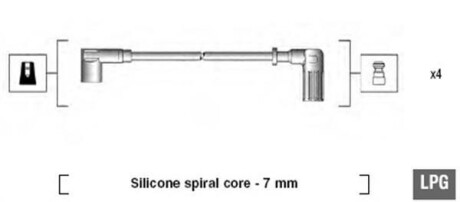 Провода высоковольтные, комплект MAGNETI MARELLI 941095680607