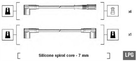 Провода высоковольтные, комплект MAGNETI MARELLI 941095860624