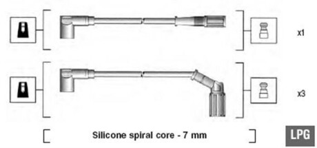 Провода высоковольтные, комплект MAGNETI MARELLI 941095940632