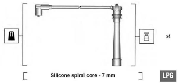 Провода высоковольтные, комплект MAGNETI MARELLI 941095980634 (фото 1)