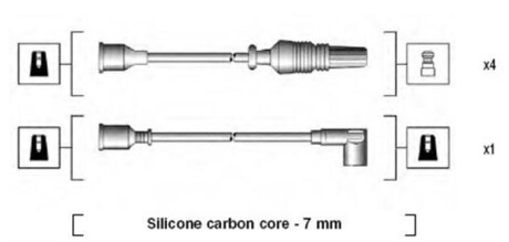 Провода высоковольтные, комплект MAGNETI MARELLI 941135020696