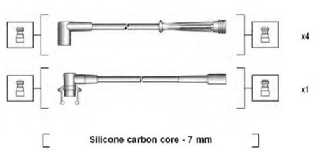 Провода высоковольтные, комплект MAGNETI MARELLI 941145130710