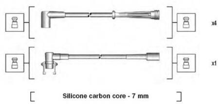 Провода высоковольтные, комплект MAGNETI MARELLI 941145170714