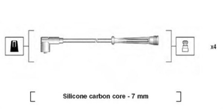 Провода высоковольтные, комплект MAGNETI MARELLI 941145350732