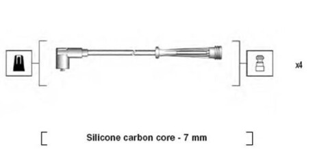 Провода высоковольтные, комплект MAGNETI MARELLI 941145380735