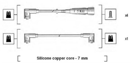 Провода высоковольтные, комплект MAGNETI MARELLI 941175230762