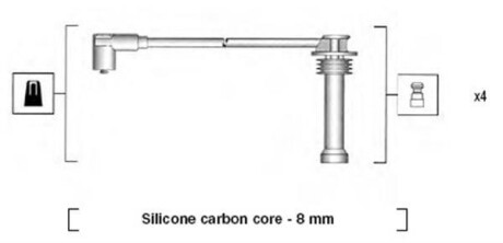 Провода высоковольтные, комплект MAGNETI MARELLI 941185360787