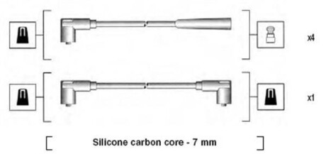 Провода высоковольтные, комплект MAGNETI MARELLI 941275010837