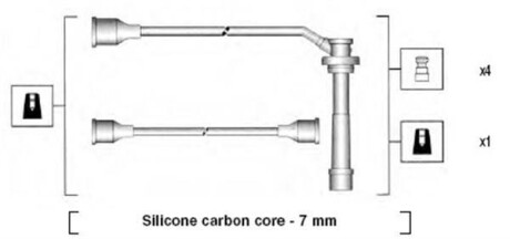 Провода высоковольтные, комплект MAGNETI MARELLI 941285080844