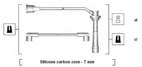 Провода высоковольтные, комплект MAGNETI MARELLI 941285090845