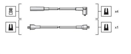 Провода высоковольтные, комплект MAGNETI MARELLI 941318111023