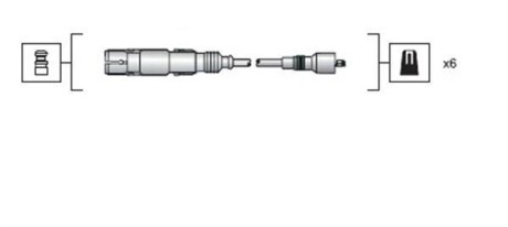 Провода высоковольтные, комплект MAGNETI MARELLI 941318111043