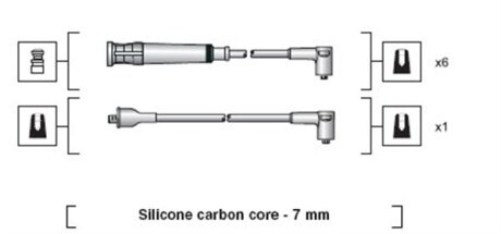 Провода высоковольтные, комплект MAGNETI MARELLI 941318111044