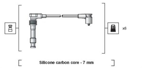 Провода высоковольтные, комплект MAGNETI MARELLI 941318111050