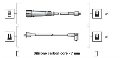 Провода высоковольтные, комплект MAGNETI MARELLI 941318111112